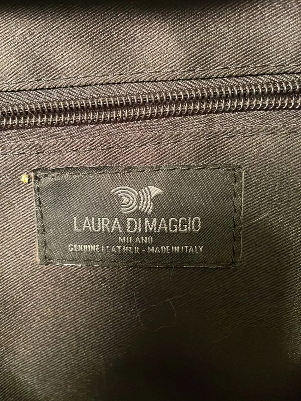 Laura DiMaggio, large satchel, imported, soft, genuine, leather, and dust bag
